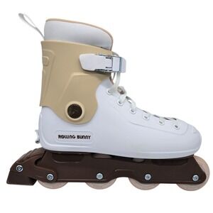 RollingBunny Women Adjustable Inline Skates Size L 9-11 Hard Shell ABEC-7 Khaki